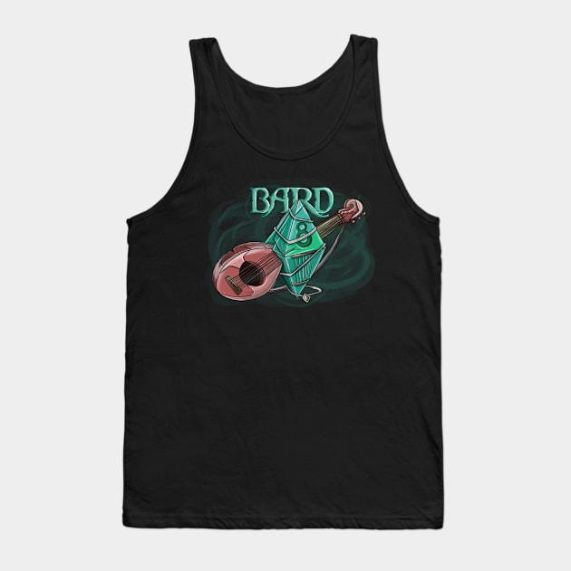 Bard D8 Funny Dungeons And Dragons DND D20 Lover Tank Top by Bingeprints